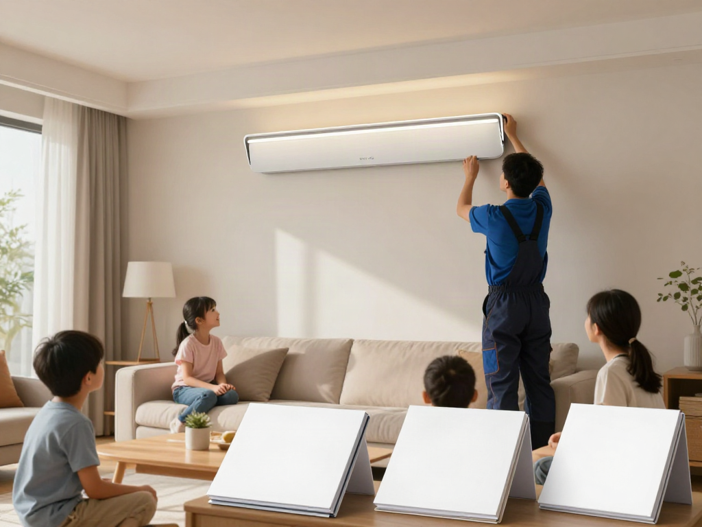 Aplice LED instalate de un profesionist local, iluminând elegant interiorul casei.