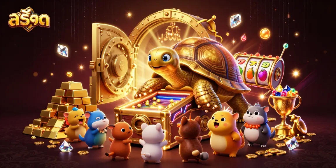 Engage with thrilling สล็อต adventures as a tortoise pinball machine entertains eager players.