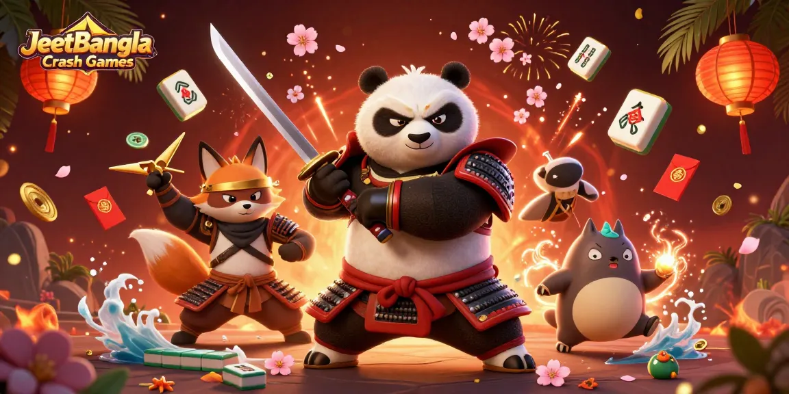 Engage in JeetBangla Crash Games with thrilling animated characters in an immersive casino setting.
