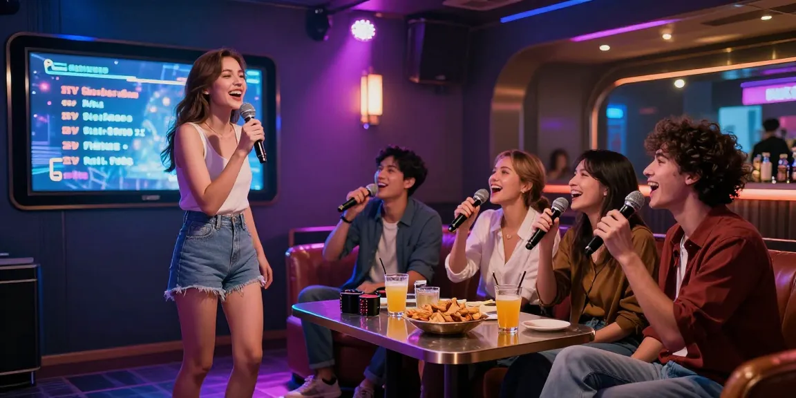 인천쓰리노에서 즐거운 시간을 보내는 사람들, 화려한 분위기와 함께 노래를 부르는 모습