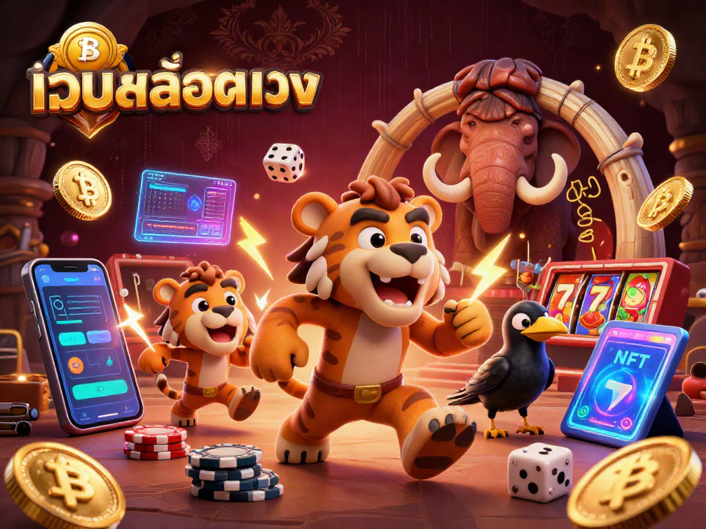 Engage with เว็บสล็อตตรง and experience exhilarating gameplay in a vibrant casino scene.