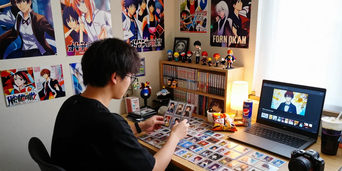 オリパおすすめのアニメグッズが並ぶ、心地よい部屋の風景