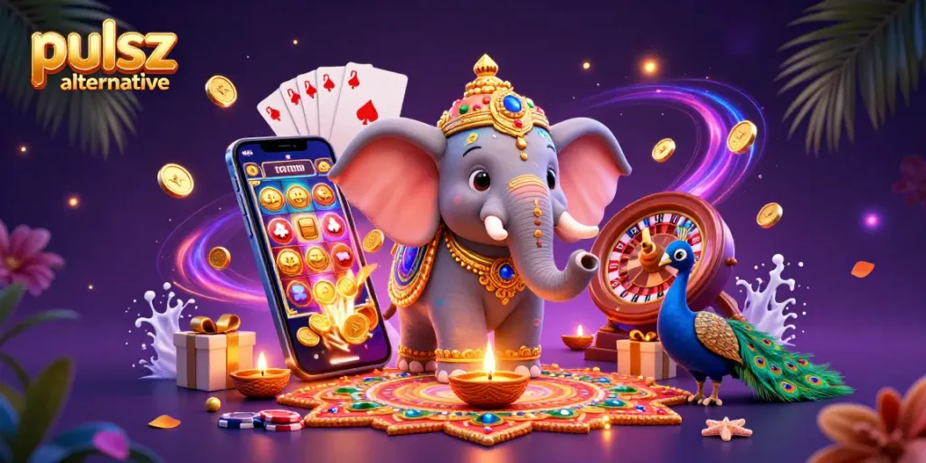 Experience vibrant gaming action with the pulsz alternative at a lively casino scene.