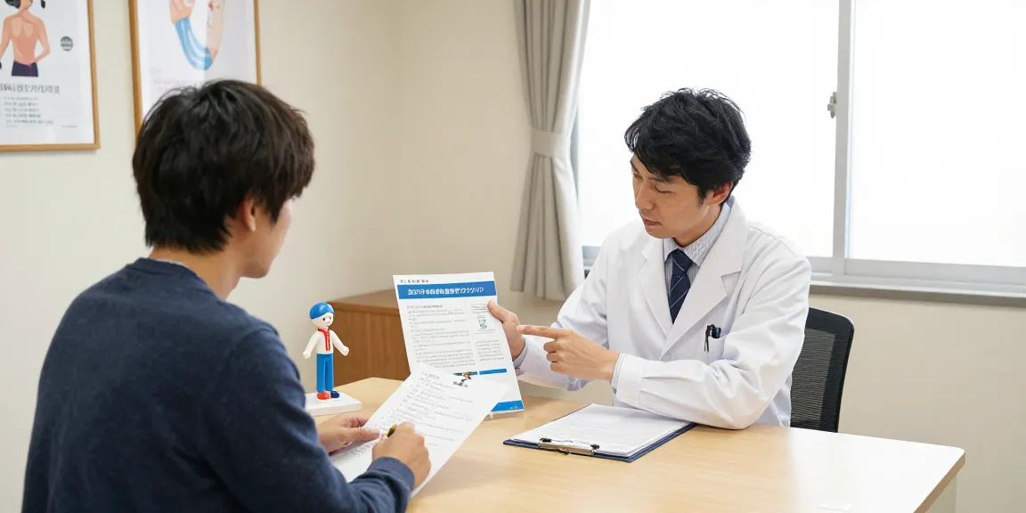 おすすめの安い包茎手術クリニックについて医師が患者に説明している様子