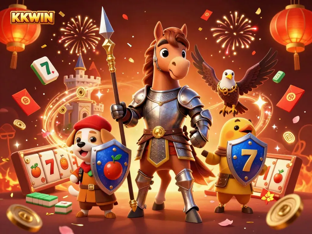 KKWIN invites players to spin the slot reels with a festive backdrop and thrilling elements.
