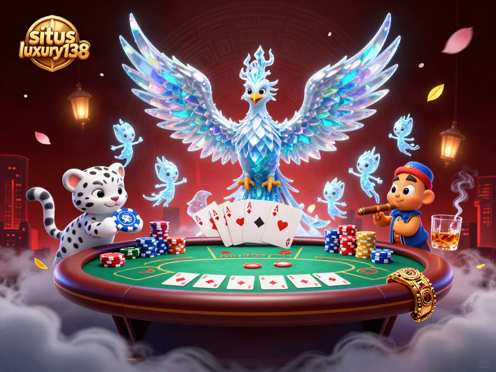 Mainkan situs luxury138 dengan suasana kasino yang menawan di ilustrasi 3D interaktif.