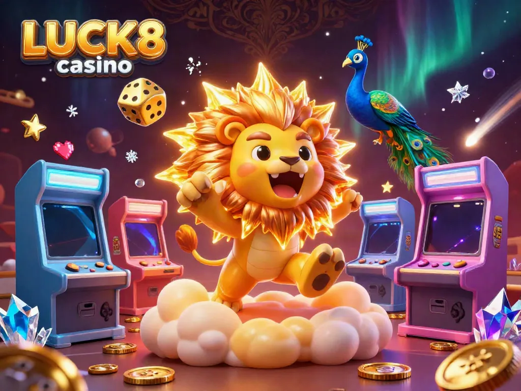 Experience thrilling games at LUCK8 casino with vibrant 3D characters and dynamic gaming elements.