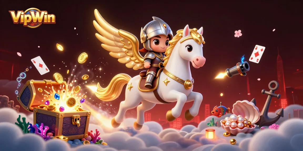 Experience the thrill of VipWin with a lively adventure among treasures and games.